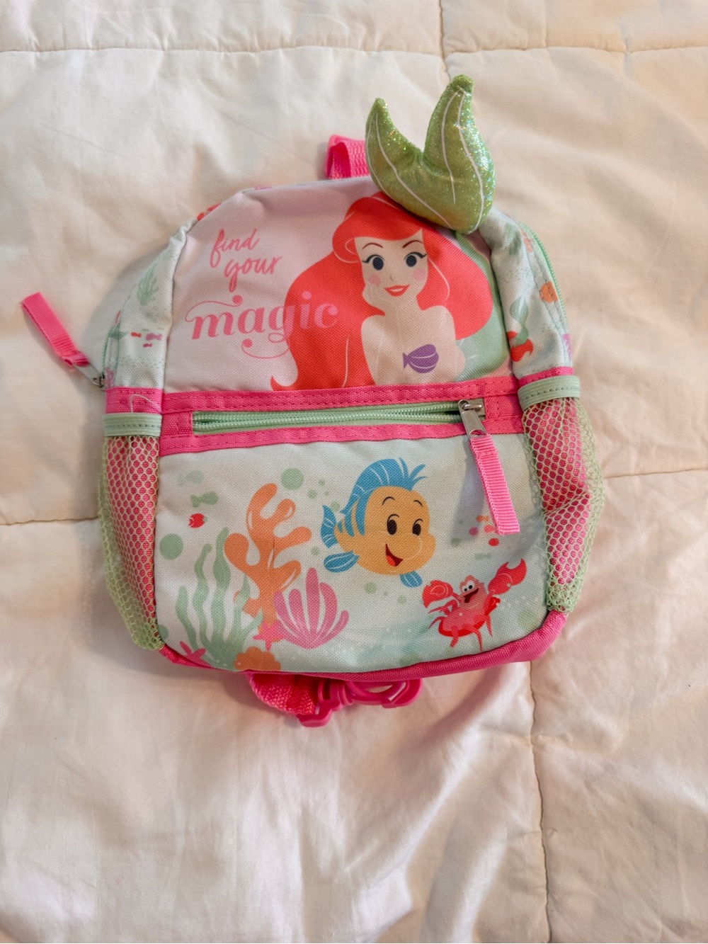 Little Mermaid Kids Backpack with Ariel & Friends